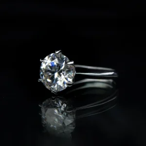 5ct Solitaire, Moissanite Diamond Ring - MSJ102 - Image 3