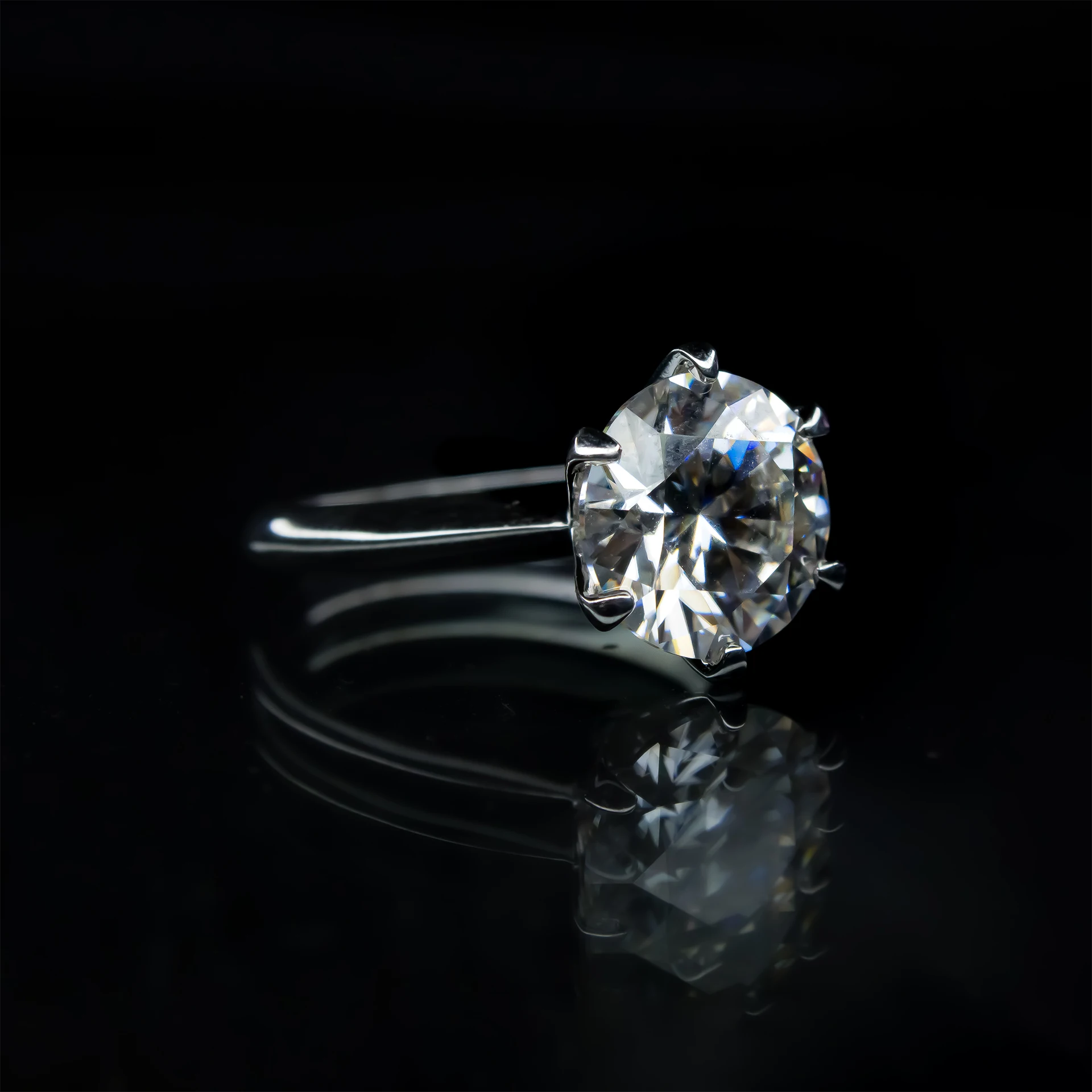 5ct Solitaire, Moissanite Diamond Ring - MSJ102