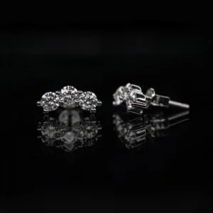 Curved Cluster Luxury Moissanite Ear Climbers - VIZE090