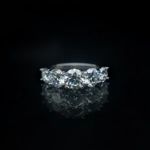 Five Star Light, Moissanite Diamond Ring - Image 1