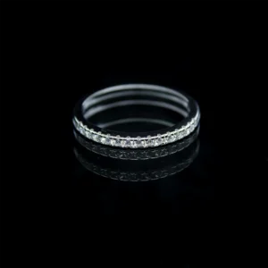 Half Eternity, Moissanite diamond Rings - Image 1
