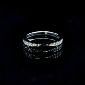 Harmony diamond band ring, Moissanite diamond Rings - Image 1