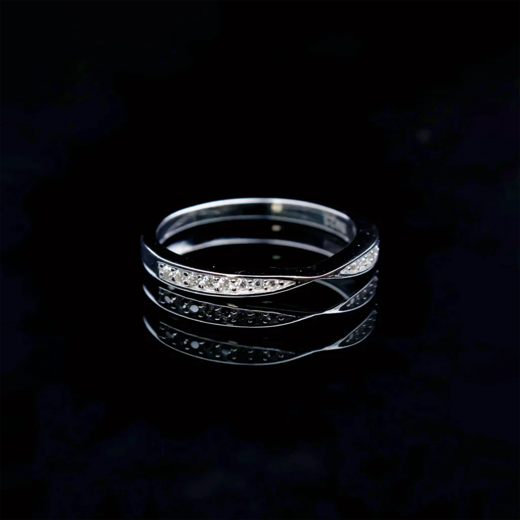 Harmony diamond band ring, Moissanite diamond Rings