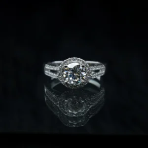 Luxury Round Bag, Moissanite diamond Rings - Image 1