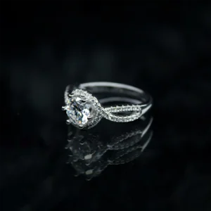 Ocean Wave, Moissanite diamond Rings - Image 3
