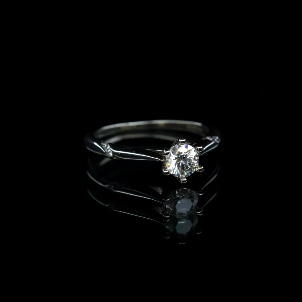 Psychic Model 0.5 CT, Moissanite Diamond Ring