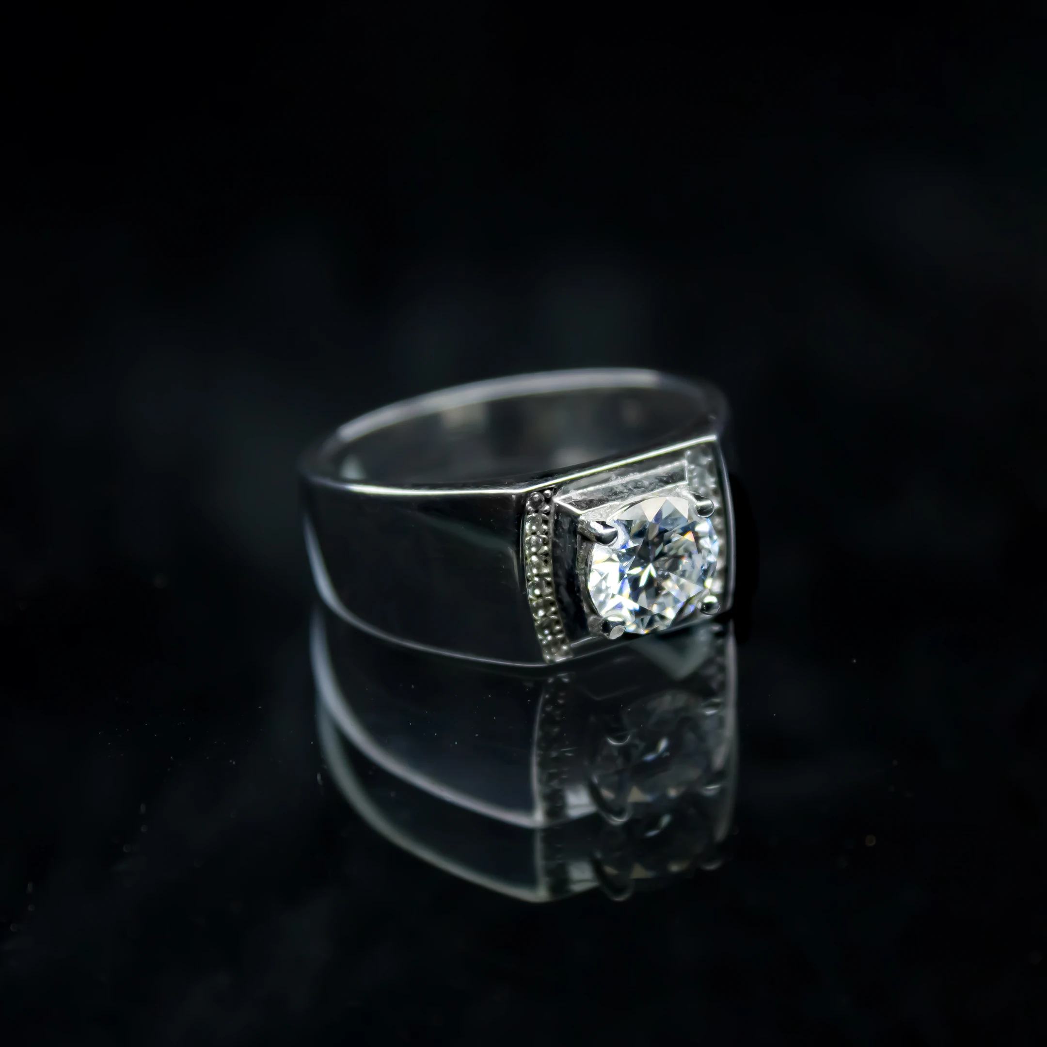 Rizz Diamond Ring, Men's Moissanite diamond Rings - PTJ103