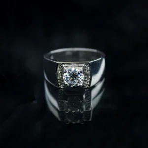 Rizz Diamond Ring, Men's Moissanite diamond Rings - Image 1