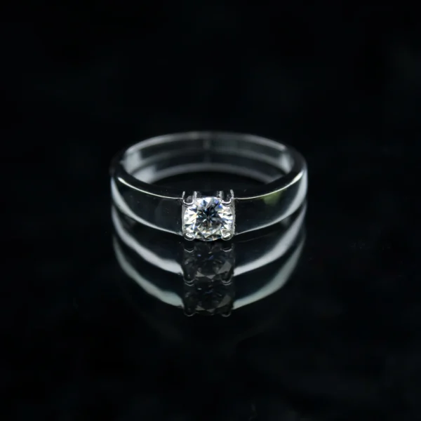 Solitaire Male Ring, Moissanite diamond Rings - RIV001