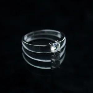 Solitaire Male Ring, Moissanite diamond Rings - Image 2