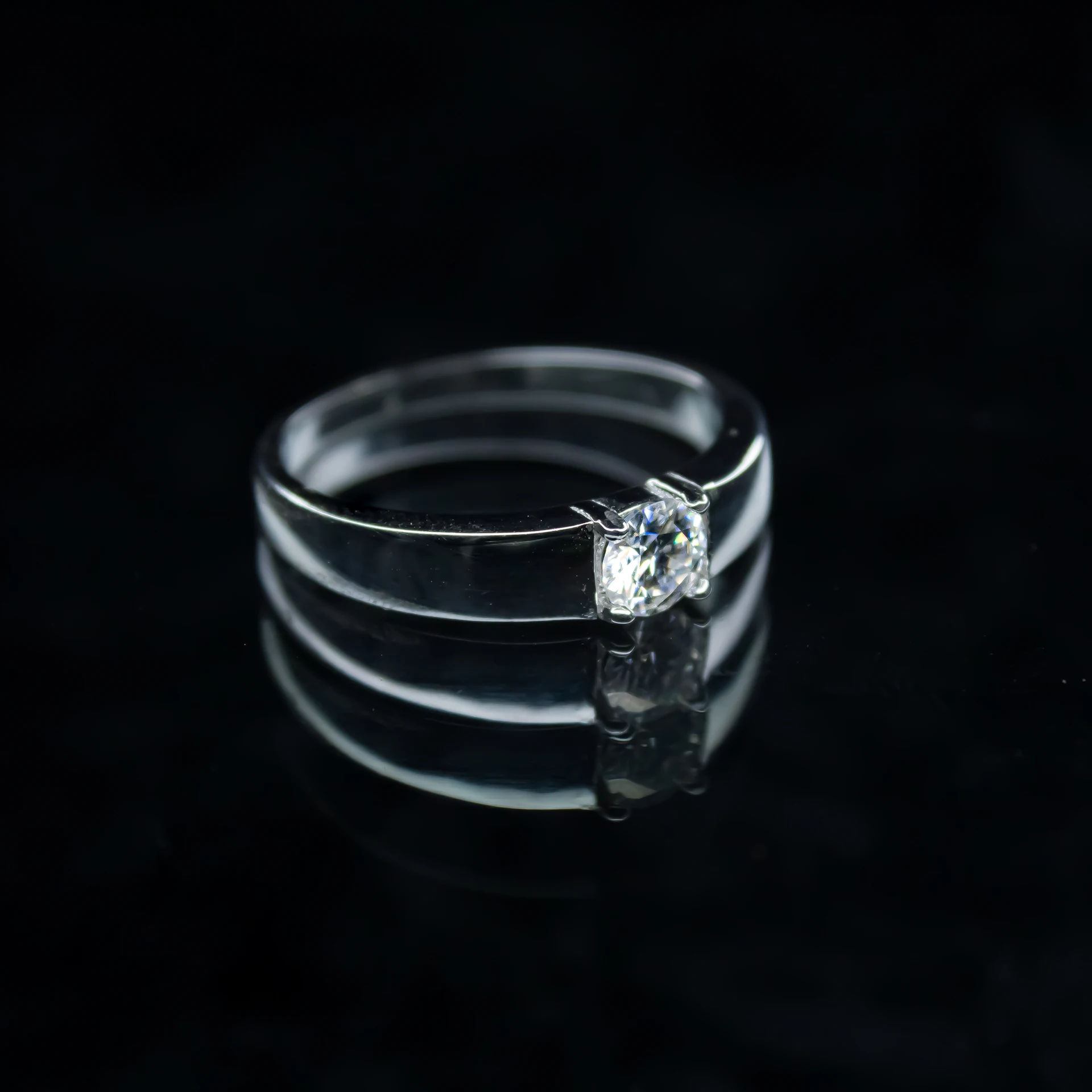Solitaire Male Ring, Moissanite diamond Rings - RIV001