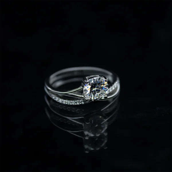 WaveX, Moissanite diamond Rings - MSJ015 - Image 2