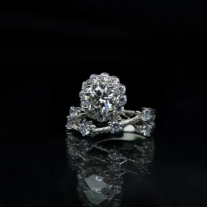 Wild Flowers, Moissanite diamond Rings - Image 2