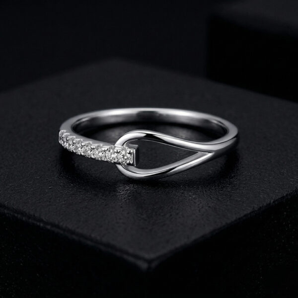 Eternity band, Moissanite diamond Rings