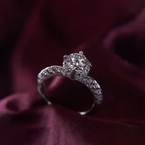 Angel wings, Moissanite diamond Rings